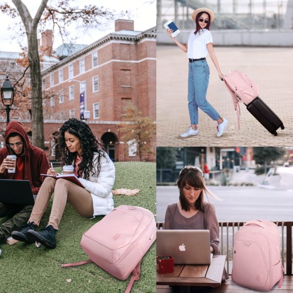 Sac à dos Anti-vol pour femmes, grands sacs d'école étanches pour voyage, sacs pour ordinateur portable avec Port de chargement USB – Image 6