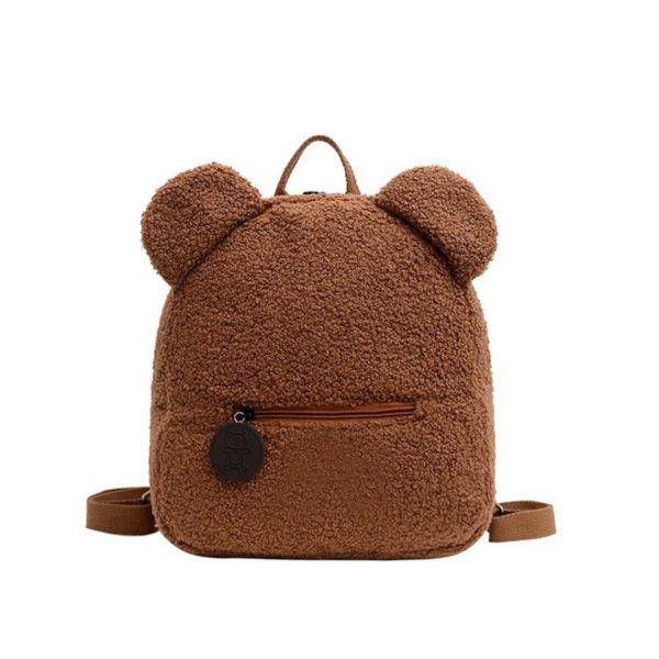 Sac dos Portable en forme d ours pour enfants sac dos de Shopping de voyage sac 4