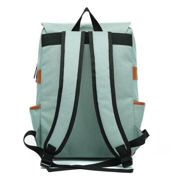 Sac à dos Vintage pour ordinateur portable 16 pouces, sacs en toile pour hommes, sacs à dos de voyage en toile, sacs à dos rétro décontracté, sacs d'école pour adolescents – Image 4