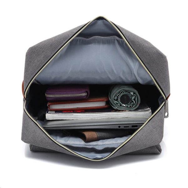Sac à dos Vintage pour ordinateur portable 16 pouces, sacs en toile pour hommes, sacs à dos de voyage en toile, sacs à dos rétro décontracté, sacs d'école pour adolescents – Image 6
