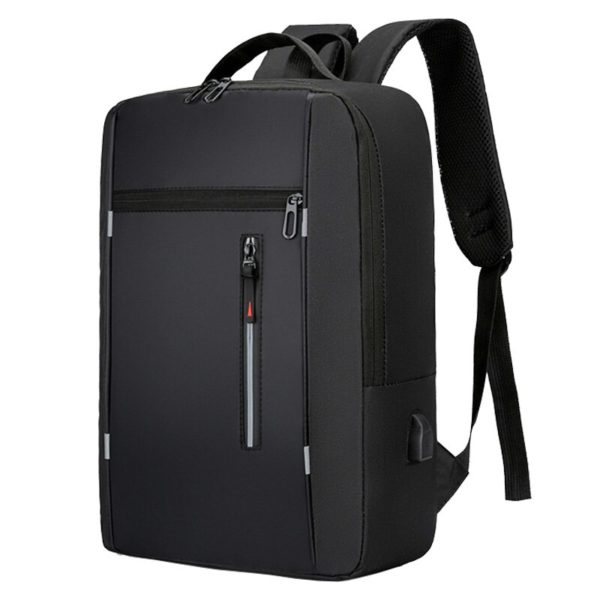 Sac à dos d'affaires étanche pour hommes, sacs à dos d'école USB 15.6 pouces pour ordinateur portable, sacs à dos de grande capacité pour hommes