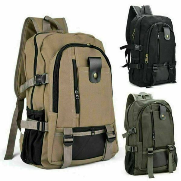 Sac à dos de voyage en toile pour hommes, grande capacité, pour loisirs, plein air, montagne, Sport, école, pour adolescents – Image 2