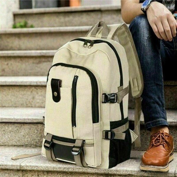 Sac à dos de voyage en toile pour hommes, grande capacité, pour loisirs, plein air, montagne, Sport, école, pour adolescents