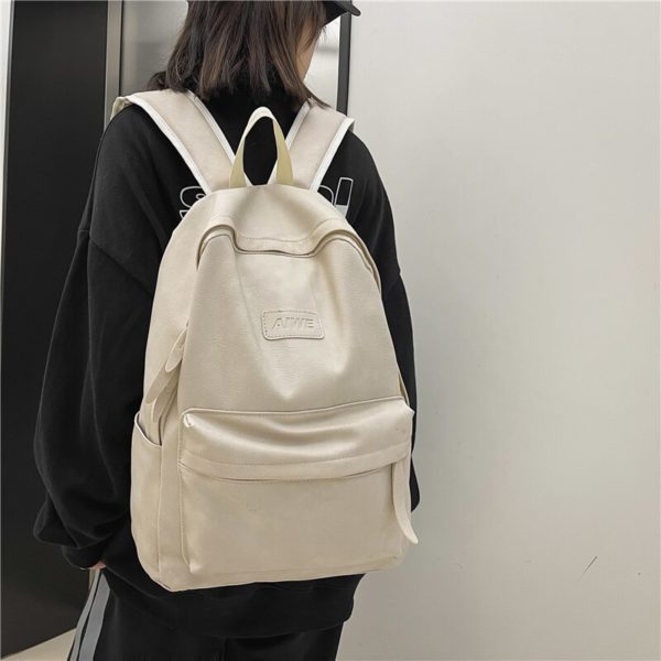 Sac à dos en cuir souple pour homme et femme, sac de bonne qualité, sac à dos de luxe de styliste, sac d'ordinateur portable, sac de voyage de grande capacité – Image 3