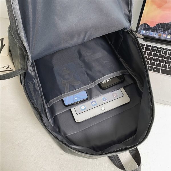 Sac à dos en cuir souple pour homme et femme, sac de bonne qualité, sac à dos de luxe de styliste, sac d'ordinateur portable, sac de voyage de grande capacité – Image 5