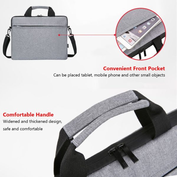 Sac à main pour ordinateur portable, sacoche à bandoulière, porte-documents pour ordinateur portable 133 14 156 pouces, pour Lenovo HP Huawei Asus Dell Samsung – Image 3