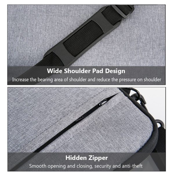 Sac à main pour ordinateur portable, sacoche à bandoulière, porte-documents pour ordinateur portable 133 14 156 pouces, pour Lenovo HP Huawei Asus Dell Samsung – Image 4