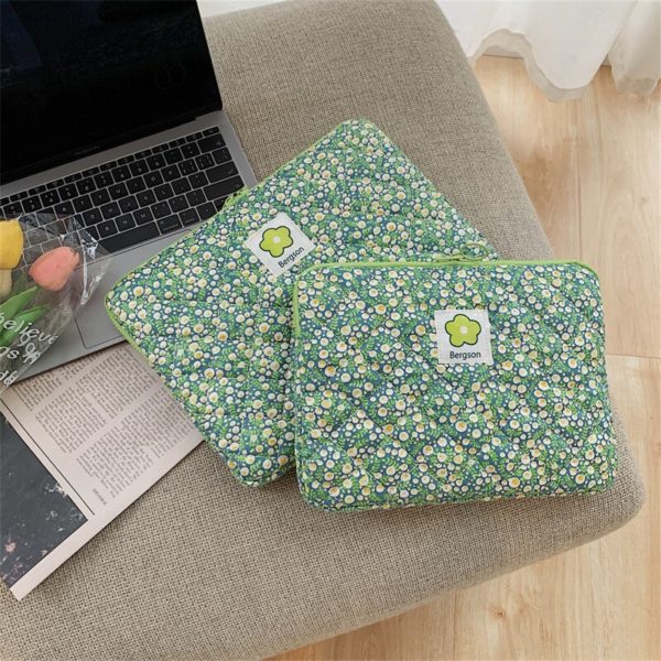 Sacoche int rieure pour ordinateur portable nouveau Style carr motif floral rangement pour Ipad doublure plate 3