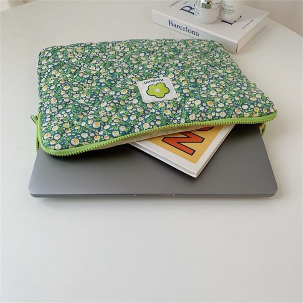 Sacoche int rieure pour ordinateur portable nouveau Style carr motif floral rangement pour Ipad doublure plate 4
