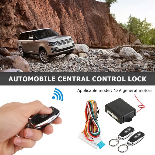 Serrure de porte centrale de voiture, Kit de verrouillage sans clé, système d'alarme d'entrée 410/T231, Anti-résistance pour l'extérieur, pièces de réparation – Image 2