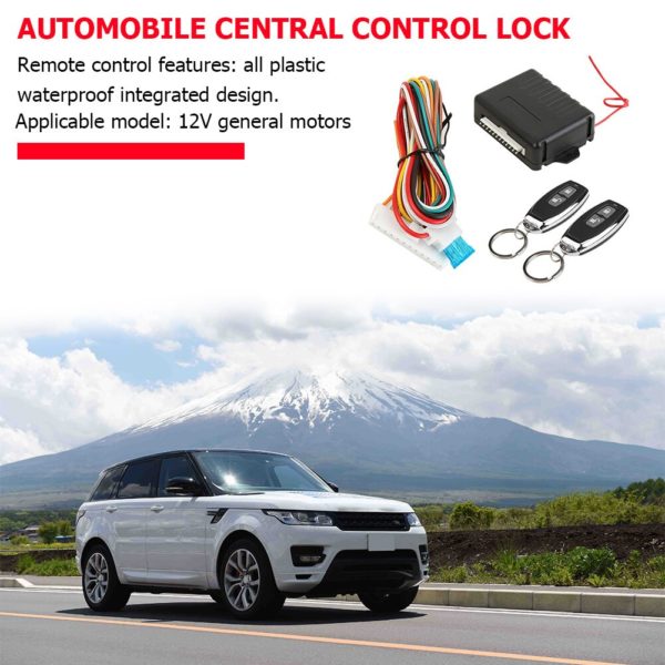 Serrure de porte centrale de voiture, Kit de verrouillage sans clé, système d'alarme d'entrée 410/T231, Anti-résistance pour l'extérieur, pièces de réparation – Image 3