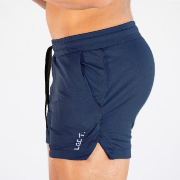 Shorts l gers pour hommes en tissu extensible s chage rapide pour course pied jogging Gym 2