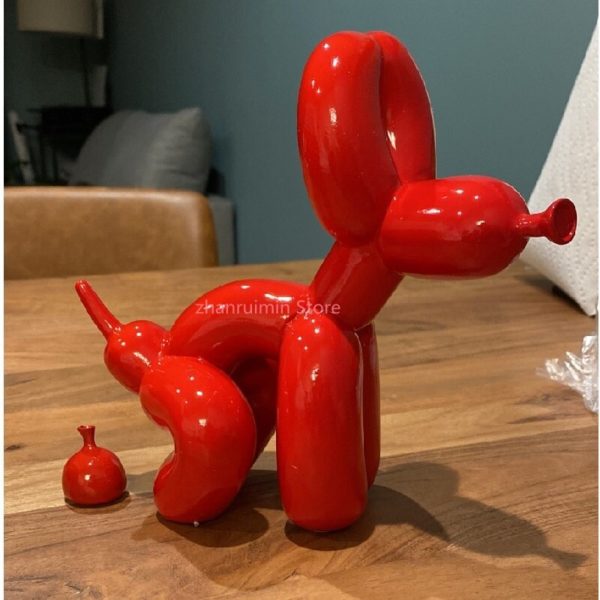 Statue de chien poco en r sine Sculpture d animaux d coration de maison artisanat en 1