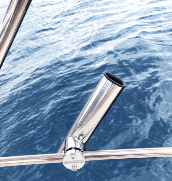 Support de canne p che rotatif en acier inoxydable accessoires pour bateau bateau Yacht 22mm 26mm