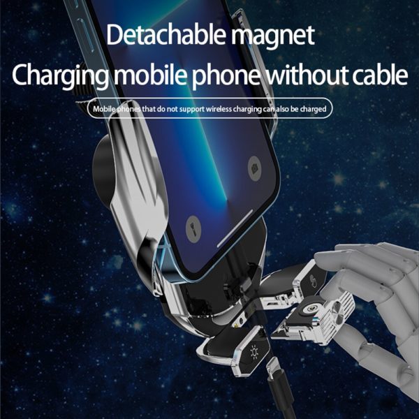 Support magn tique de t l phone portable pour voiture chargeur sans fil 100W pour iPhone 4