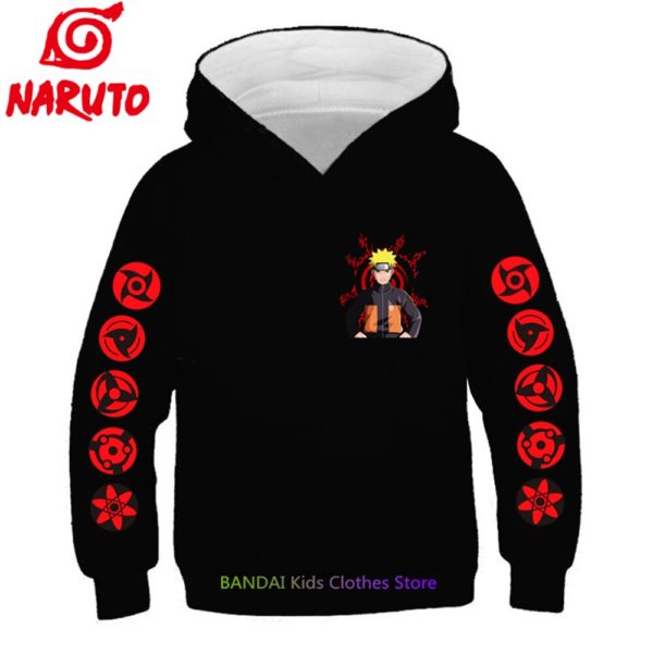 Sweat capuche Naruto pour enfants dessin anim japonais Kakashi pull de rue pour gar ons nouvelle