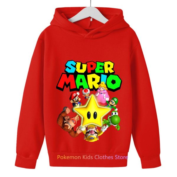 Sweat capuche Super Mario Bros pour enfants v tements manches longues pour filles et gar ons 4