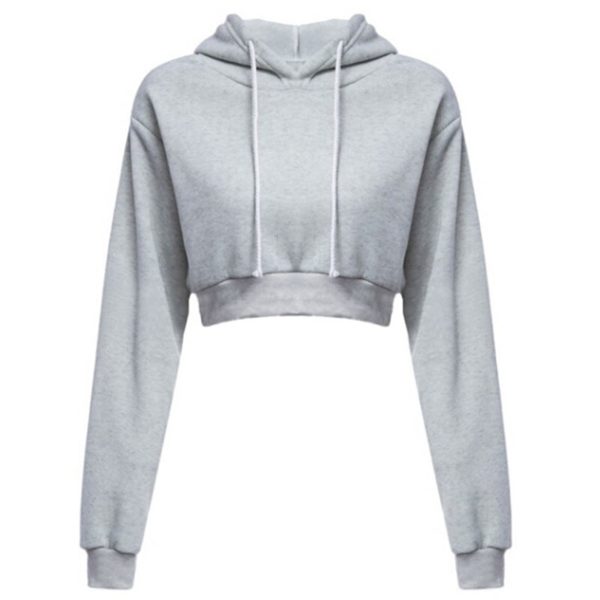 Sweat à capuche à manches longues pour femmes, solide, décontracté, automne 2022 – Image 4