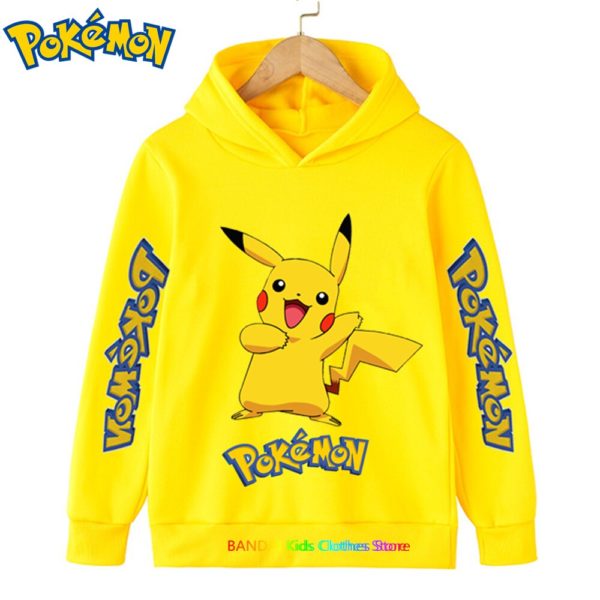 Sweat capuche pokemon pour enfants de 3 14 ans v tements Pikachu pour b b s