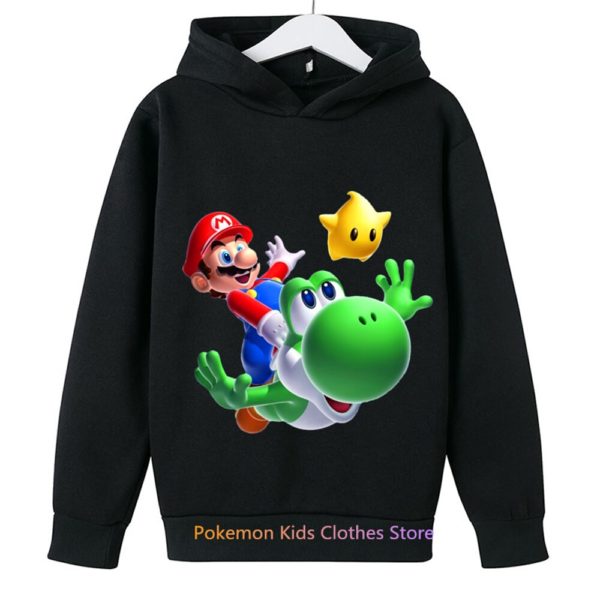 Sweat shirt capuche Super Mario pour enfants jeu de mode pour gar ons et filles pull 1