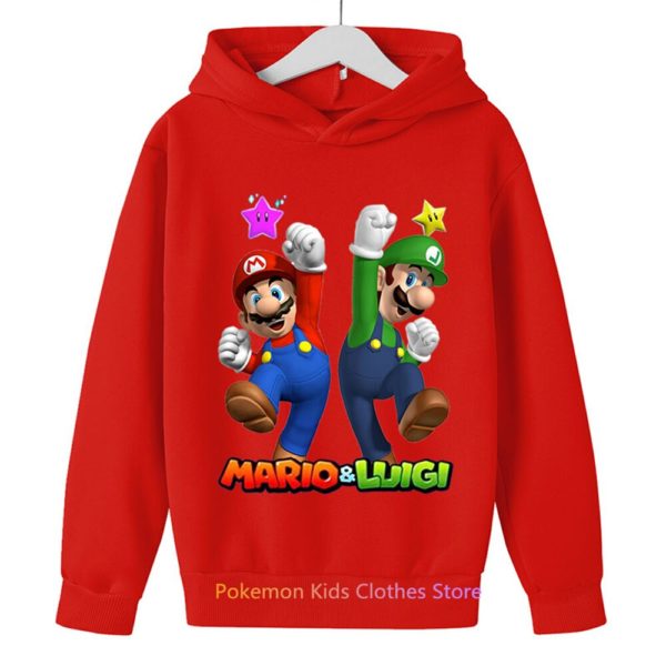 Sweat shirt capuche Super Mario pour enfants jeu de mode pour gar ons et filles pull