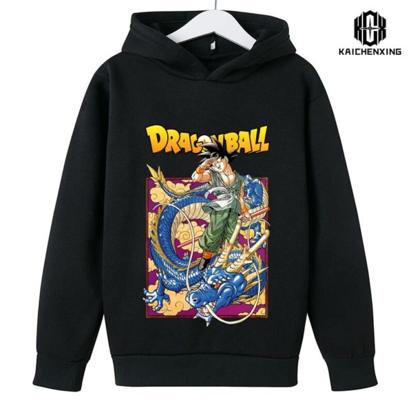 Sweat shirt capuche pour enfant motif dessin anim Goku Dragon Ball v tement d automne pour 5