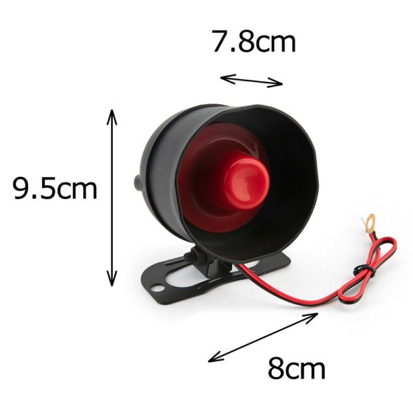 Système d'alarme pour véhicule, 1 voie, Protection universelle, sirène d'entrée sans clé 2 télécommandes, anti-cambriolage – Image 2