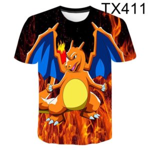 T Shirt dessin anim Pokemon pour enfants Streetwear d contract manches courtes Pikachu gar on et