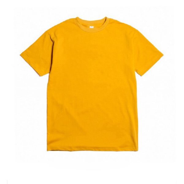 T shirt en coton pur unisexe impression personnalis e de LOGO Harajuku texte de couleur unie 3