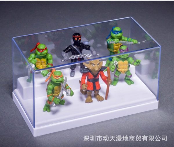 TMNT Figurines de dessin anim Ninja tortue Q Version 6 pi ces Micro paysage ornements fantaisie 1