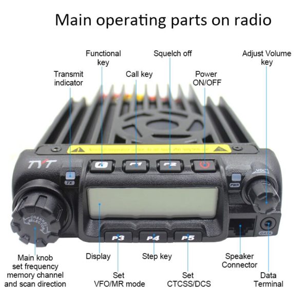 TYT Radio Mobile 200ch 60W Super puissance haute moyenne basse puissance s lectionnable talkie walkie derni 1