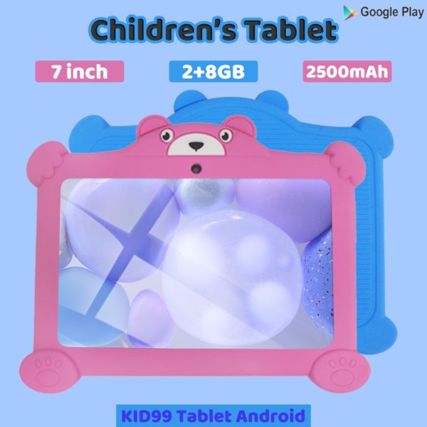 Tablette Android 2023 de 7 pouces pour enfants avec 2 go de RAM et 8 go