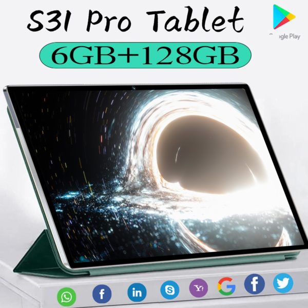 Tablette S31 Pro Android 128 de 11 0 pouces avec 6 go de RAM et 10