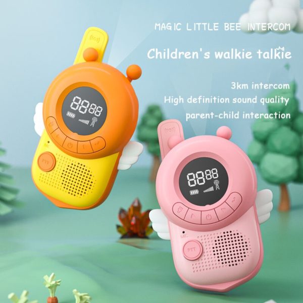 Talkie walkie pour enfants 2 pi ces Mini jouets metteur r cepteur portable port e de