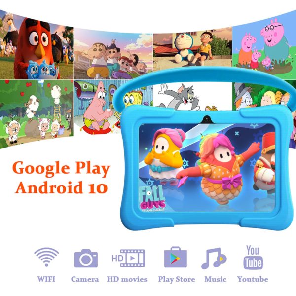 Teclast tablette pour enfants de 7 pouces Android 2023 2 go de RAM 8 go de 4