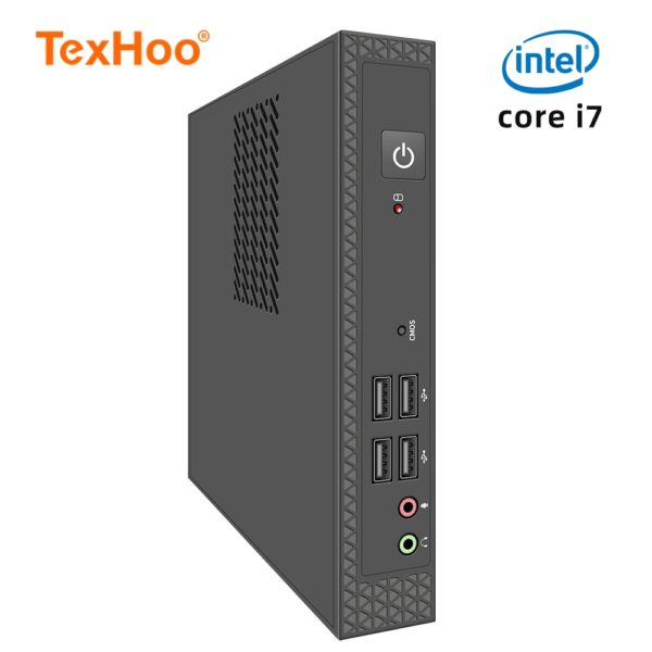 TexHoo Mini PC Windows 10 Pro Linux Intel Core i7 i5 ordinateur Client compact Terminal Cloud