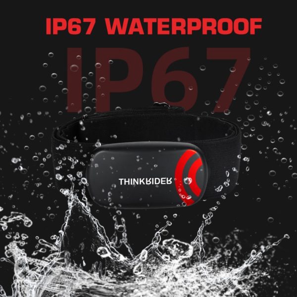 ThinkRider – moniteur de fréquence cardiaque, sangle de poitrine, capteur de Fitness ANT , ceinture Compatible Wahoo Polar Garmin connecté Cycl – Image 4
