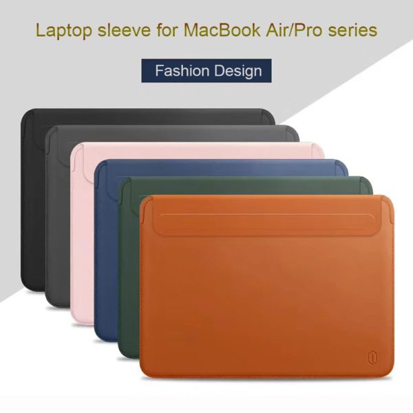 WiWU tui Ultra fin en cuir PU pour MacBook Air 13 M2 2022 sacoche tanche pour 5