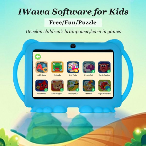 XGODY tablette PC Android de 7 pouces pour enfants avec tui 32 go de ROM Quad 1