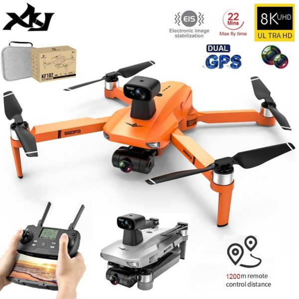 XKJ Drone GPS cam ra HD 8K cardan 2 axes professionnel Anti secousse a rienne photographie
