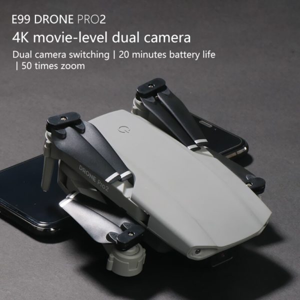 XKJ Mini Drone RC E99 4K 2022 P 1080P double cam ra WIFI FPV photographie a 1