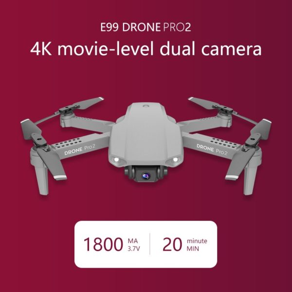 XKJ Mini Drone RC E99 4K 2022 P 1080P double cam ra WIFI FPV photographie a 4