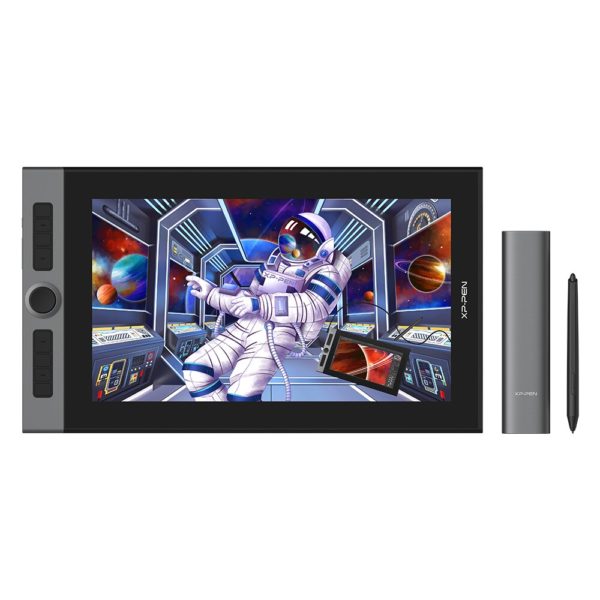 XPPen Artist Pro 16 Tablette graphique Moniteur de dessin 15,6 pouces 133%s RGB avec support de l'inclinaison de Dials X3 Smart Chip pour Windows mac