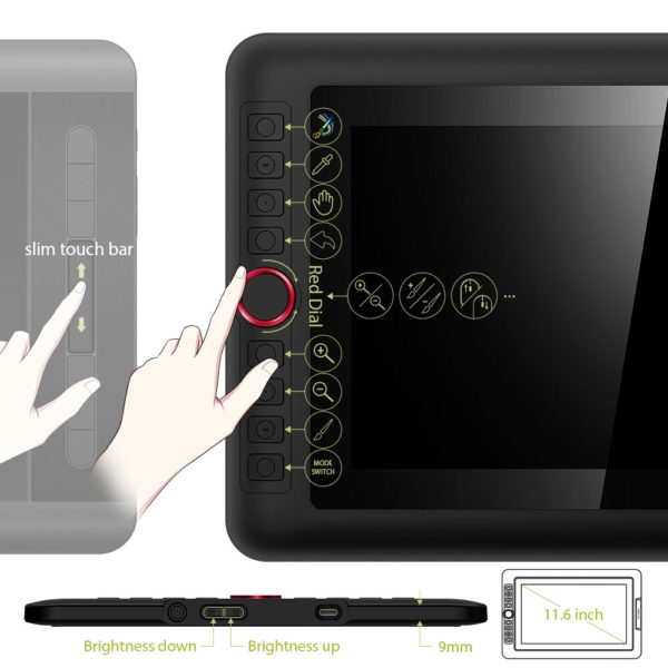 XPPen tablette graphique Artist 12 Pro 11 6 pouces pour dessin Animation Art num rique avec 2