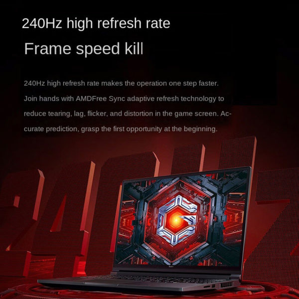 Xiaomi – pc portable Redmi G Pro pour jeux vidéo, ordinateur avec écran LCD de 16 pouces 6800Hz, processeur AMD Ryzen7 R7 512 H, 16 go de ram, SSD de 240 go, RTX3060, 2022 – Image 2