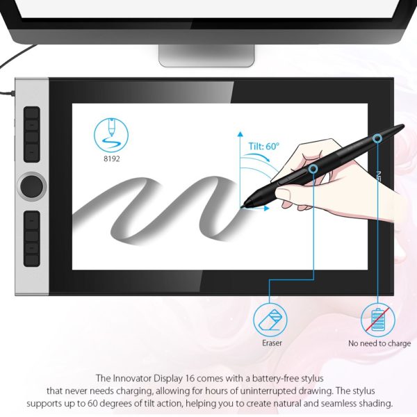 Xp pen Innovator 16 15 6 pouces graphique tablette graphique affichage planche dessin moniteur 88 NTSC 1