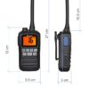 Émetteur-récepteur marin VHF RS-25M étanche, talkie-walkie portatif, bateau flottant, Radio bidirectionnelle, IP-X7 – Image 6