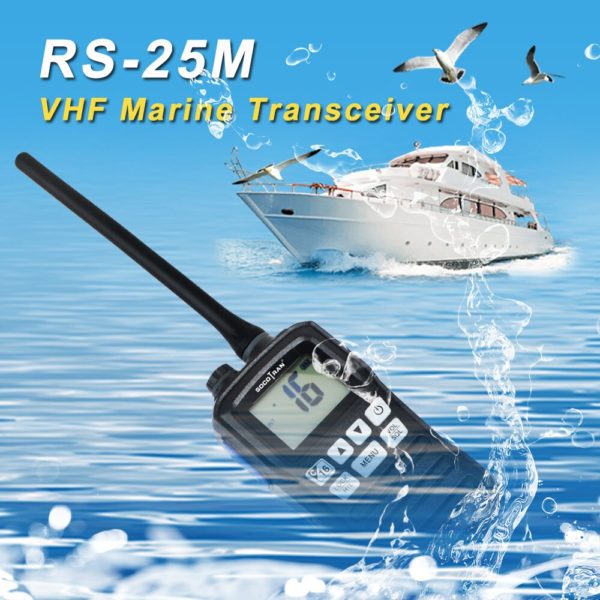 Émetteur-récepteur marin étanche VHF talkie-walkie portatif, bateau flottant, Radio bidirectionnelle – Image 2