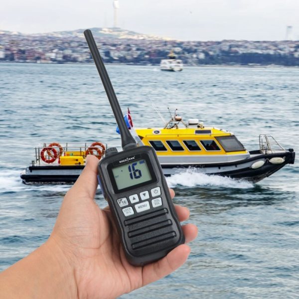 Émetteur-récepteur marin étanche VHF talkie-walkie portatif, bateau flottant, Radio bidirectionnelle – Image 3