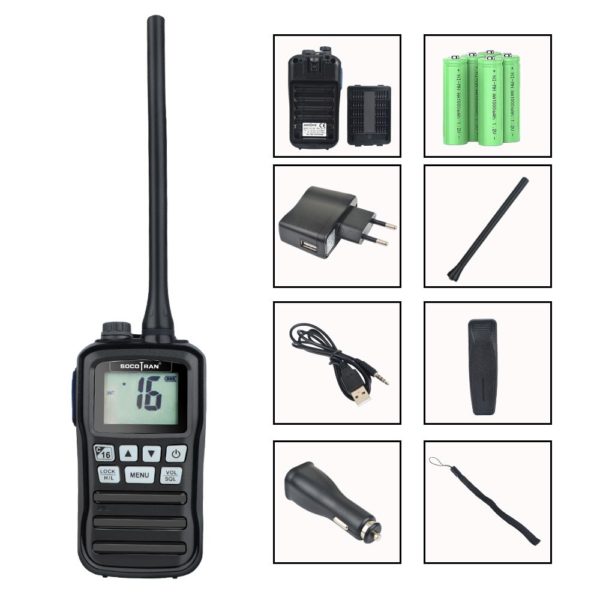Émetteur-récepteur marin étanche VHF talkie-walkie portatif, bateau flottant, Radio bidirectionnelle – Image 6